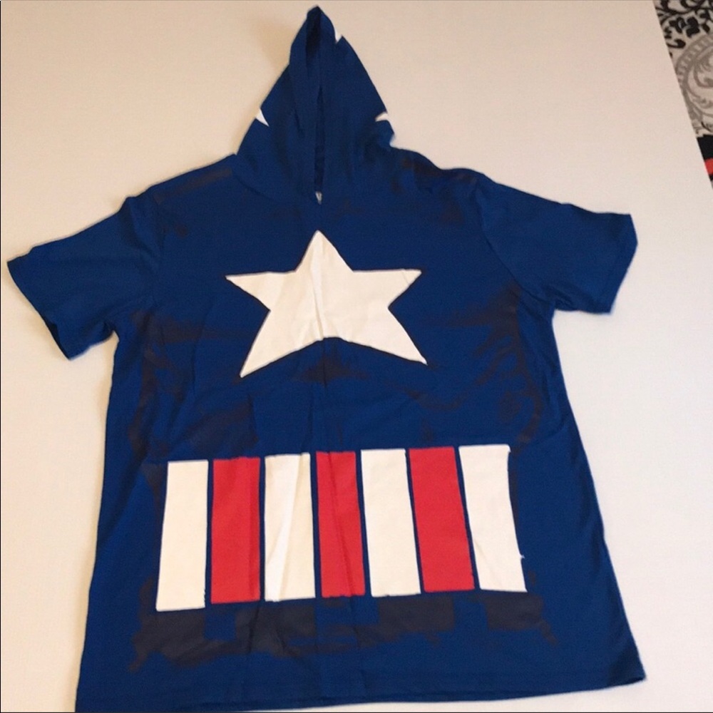 Men’s Captain America T-shirt w shield 🆕…